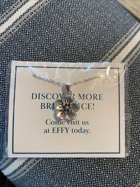 Effy Silver Floral Pendant Necklace - Silver